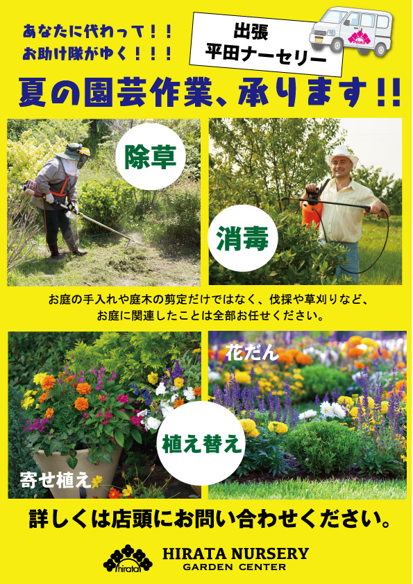 7 17 金 年に一度の決算セール くらしに花 心に華 平田ナーセリー